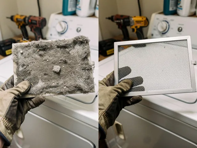 Professional lint trap cleaning by Hamden Dryer Vent Cleaning in Hamden