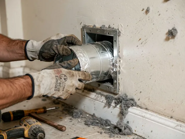Professional dryer vent repair and installation by Hamden Dryer Vent Cleaning in Hamden