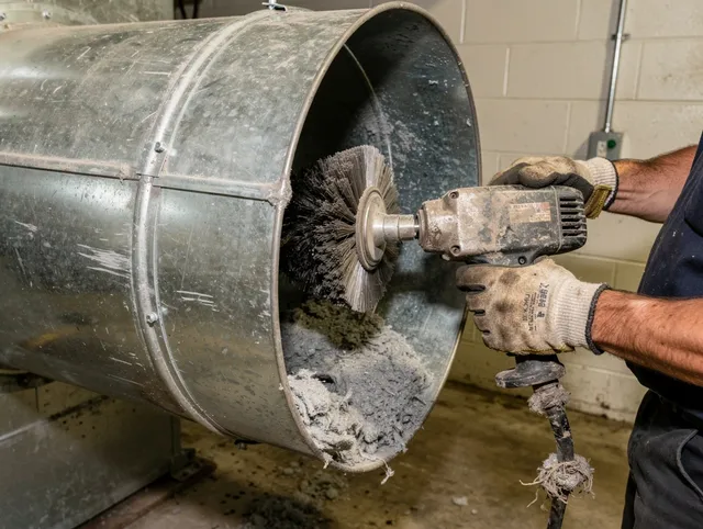 Industrial-grade dryer vent cleaning by Hamden Dryer Vent Cleaning in Hamden